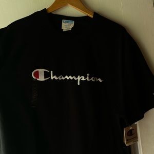 Black champion shirt